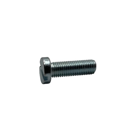 M3-0.50 X 10 Mm Slotted Cheese Machine Screw, Zinc Plated Steel